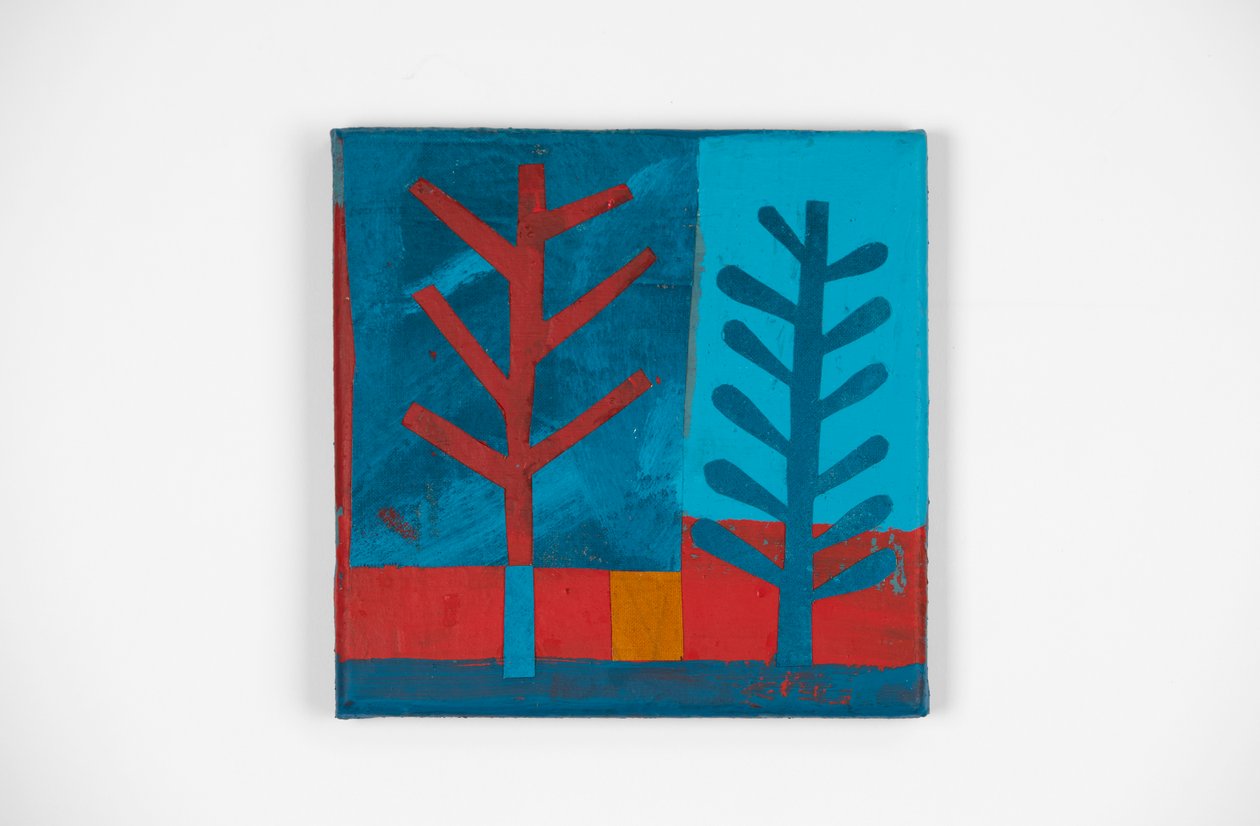 Wild Fire 2, 2021 (maali ja kollaasi) af David Shillinglaw