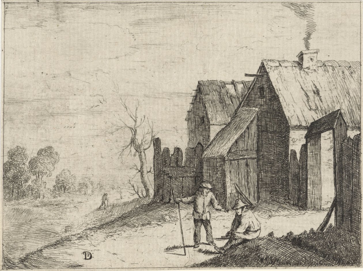 To landmænd i samtale af David Teniers (II)