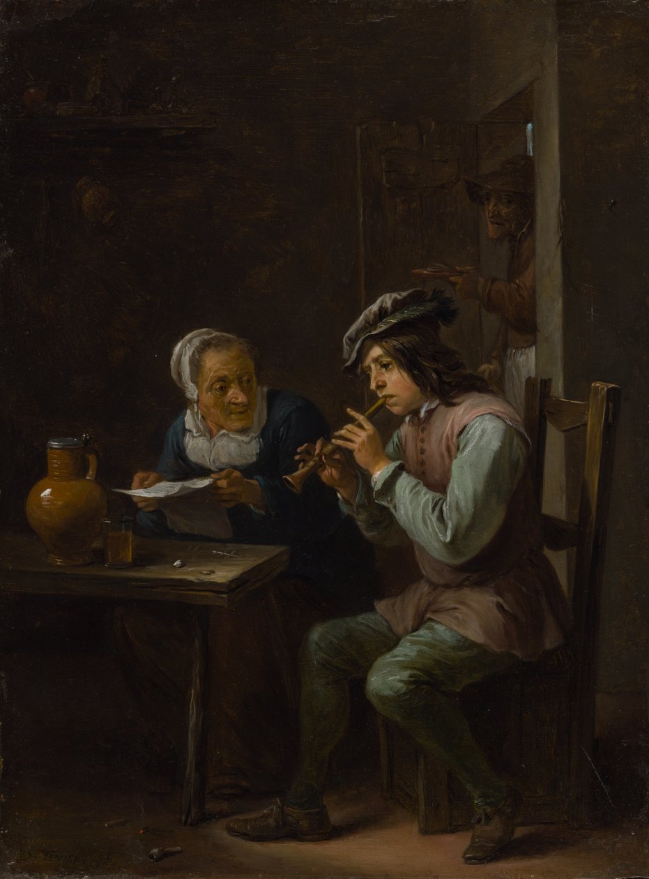 Flageolets spiller af David Teniers the Younger