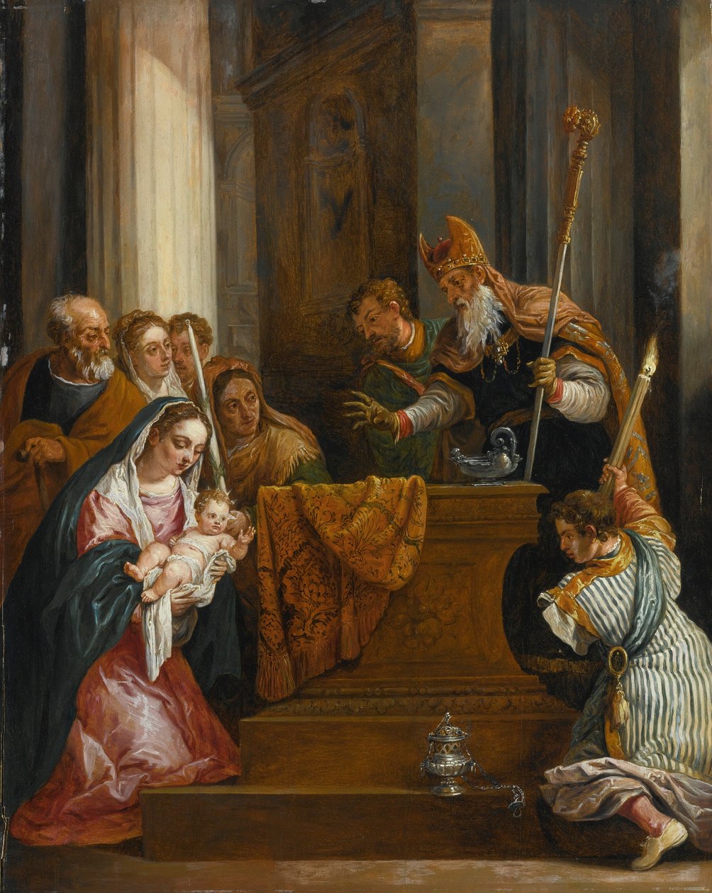 Præsentationen i templet af David Teniers the Younger