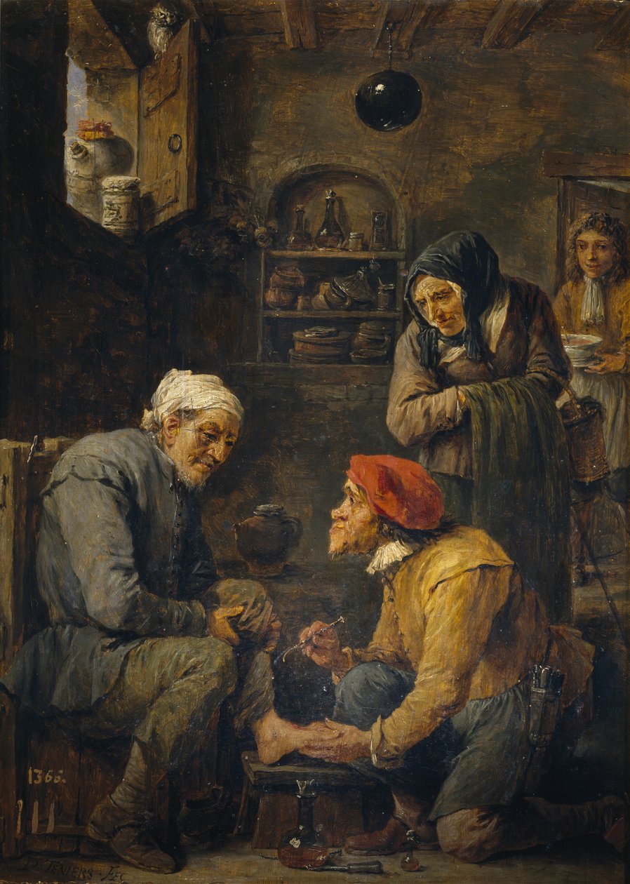 Kirurgen, 1630-1640 af David Teniers the Younger