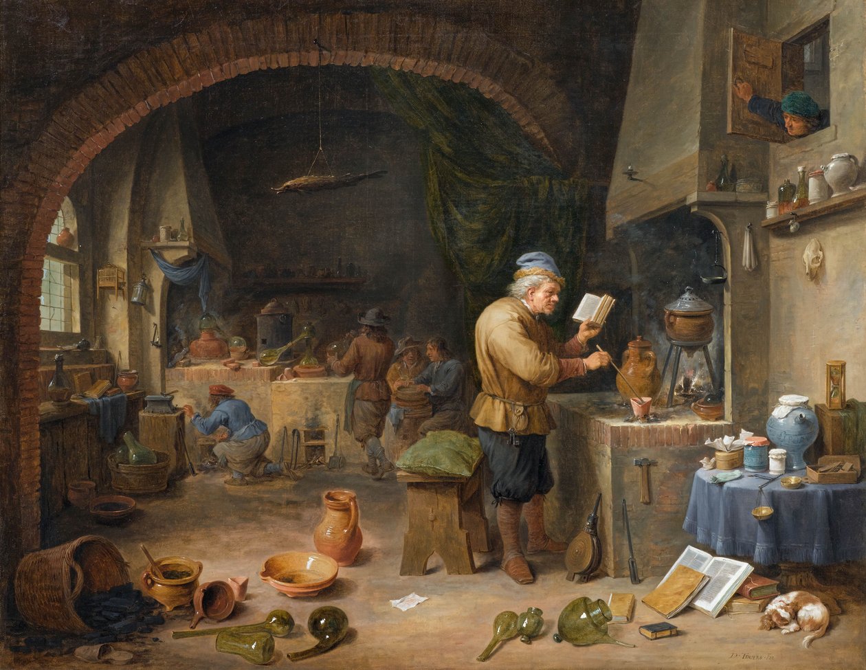 Alkymisten af David Teniers the Younger