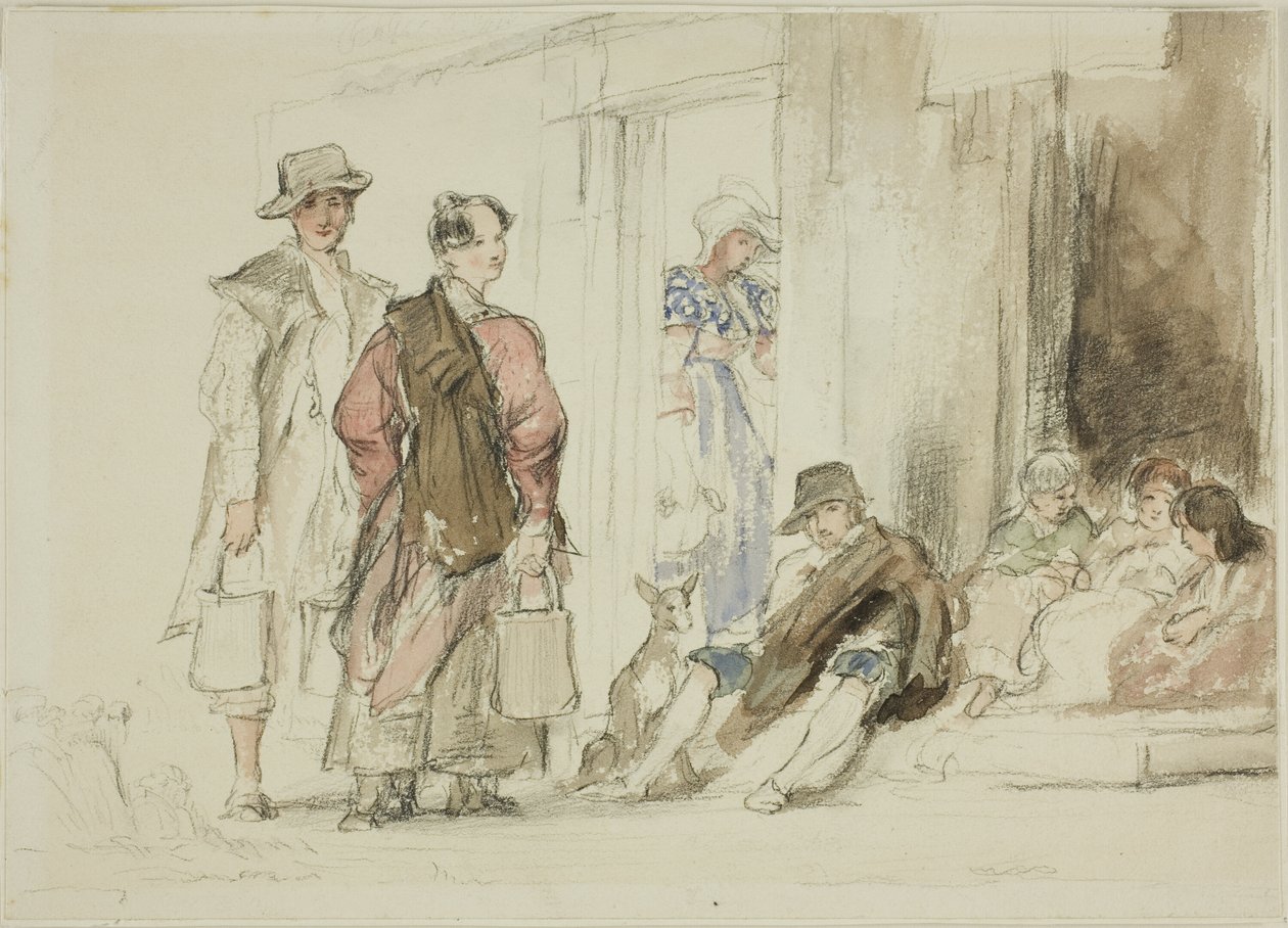 Figurer nær døråbningen af David Wilkie