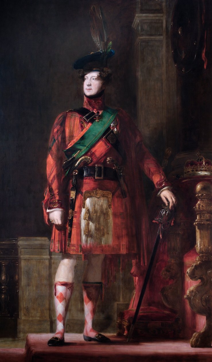 Kong George IV (olie på lærred) af David Wilkie