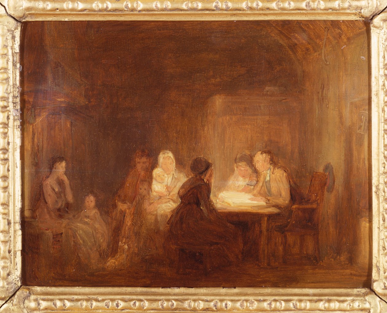 The Cotters Saturday Night - a Sketchdani af David Wilkie