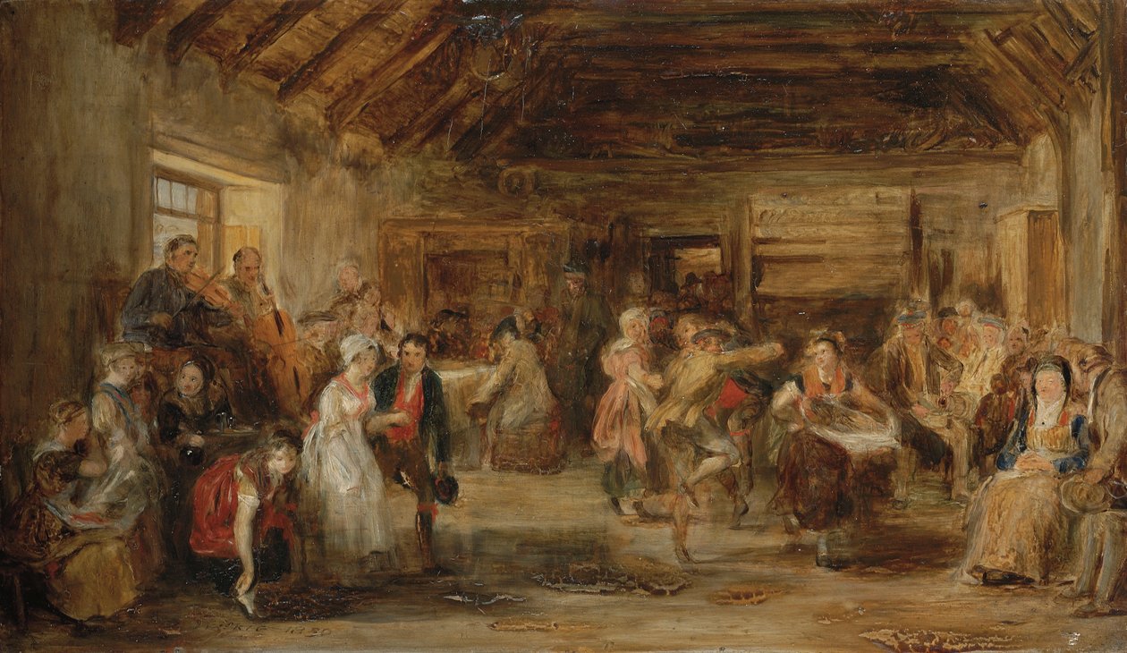 Penny Wedding, en skitse, 1830 af David Wilkie