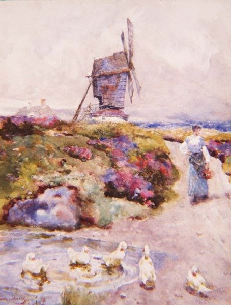 Møllen på Fælleden, Houghton, Huntingdonshire af David Woodlock
