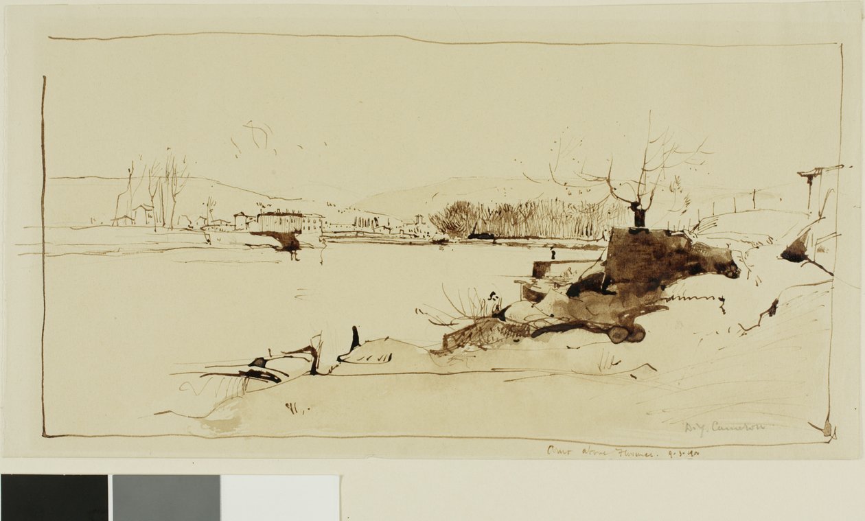 Arno over Firenze af David Young Cameron