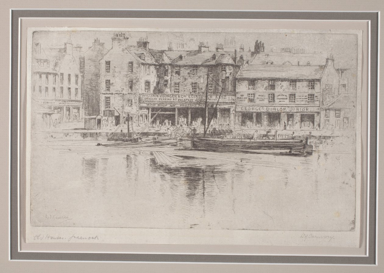 Gamle huse, Greenock af David Young Cameron