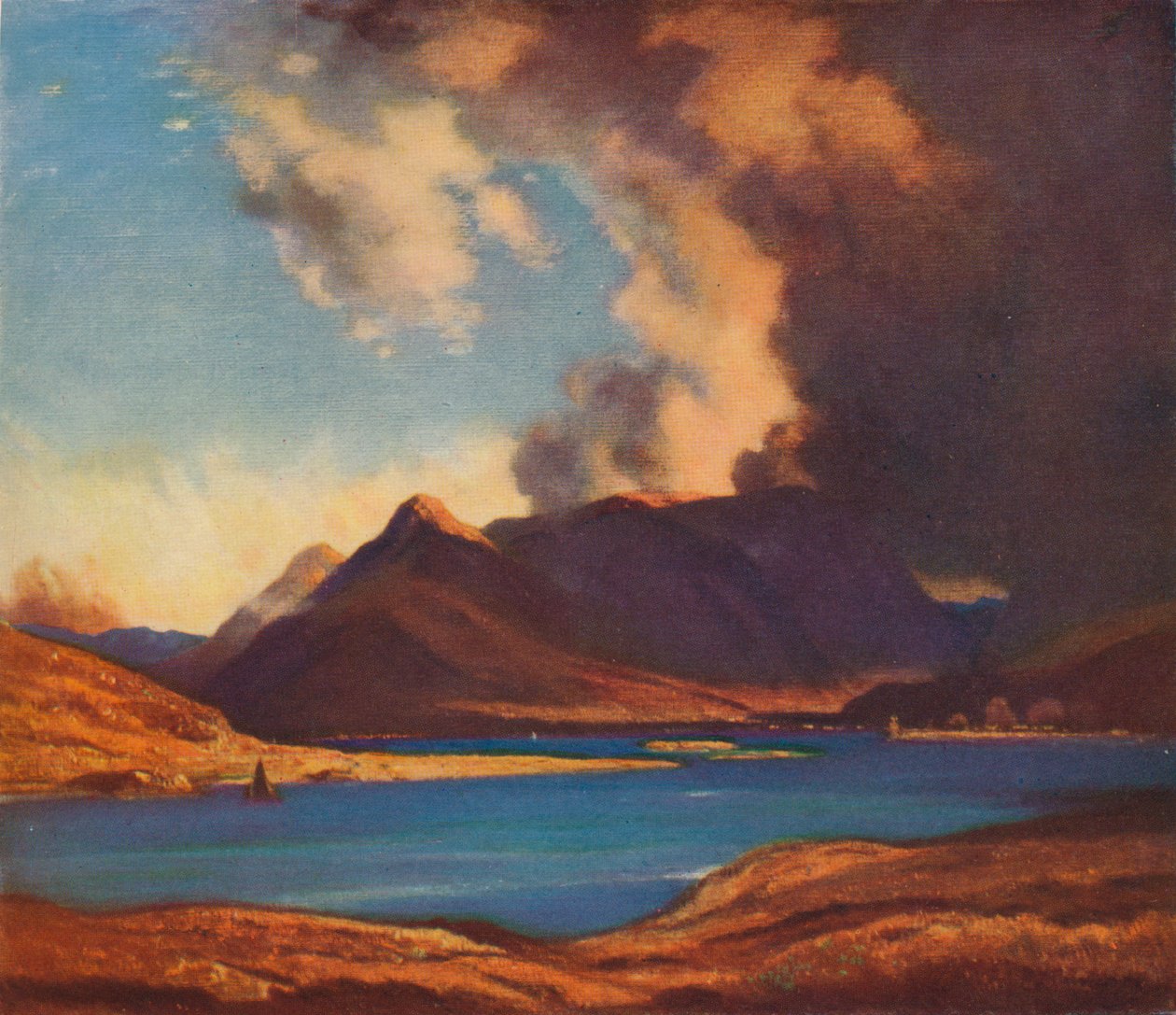 The Shadows of Glencoe, 1925 af David Young Cameron