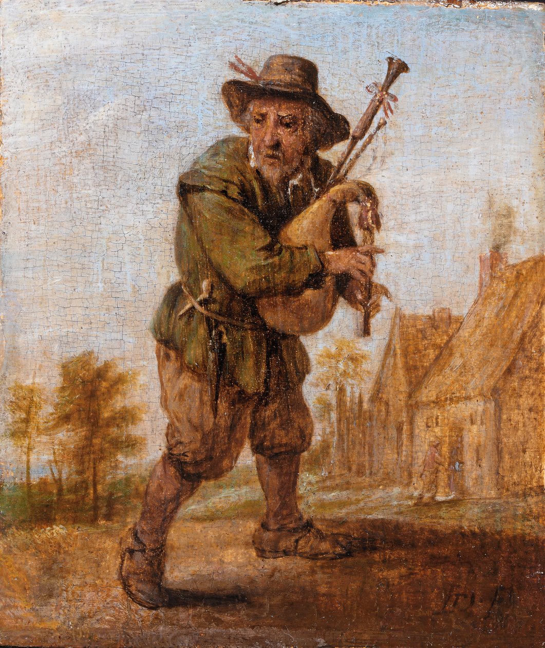 En sækkepibespiller af David Teniers the Younger