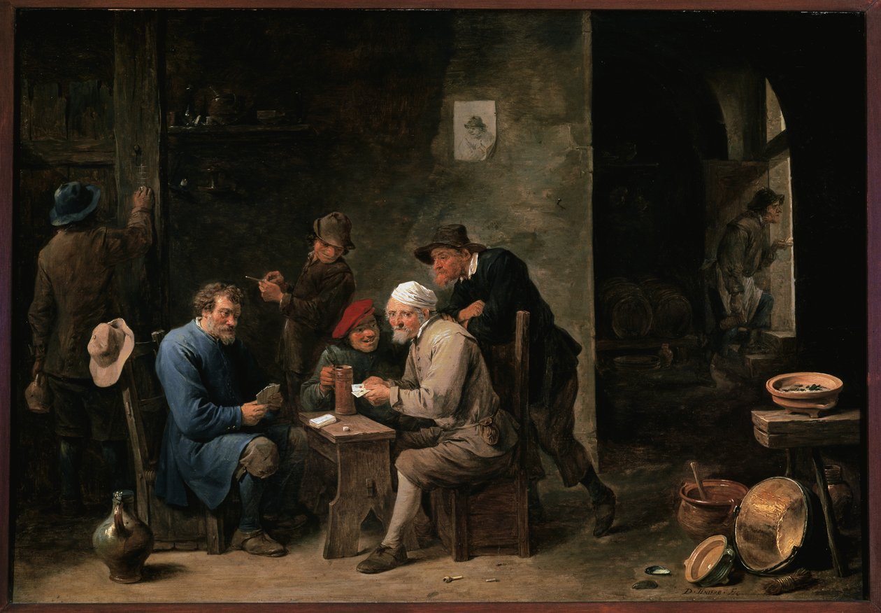 Kortspillere af David Teniers the Younger