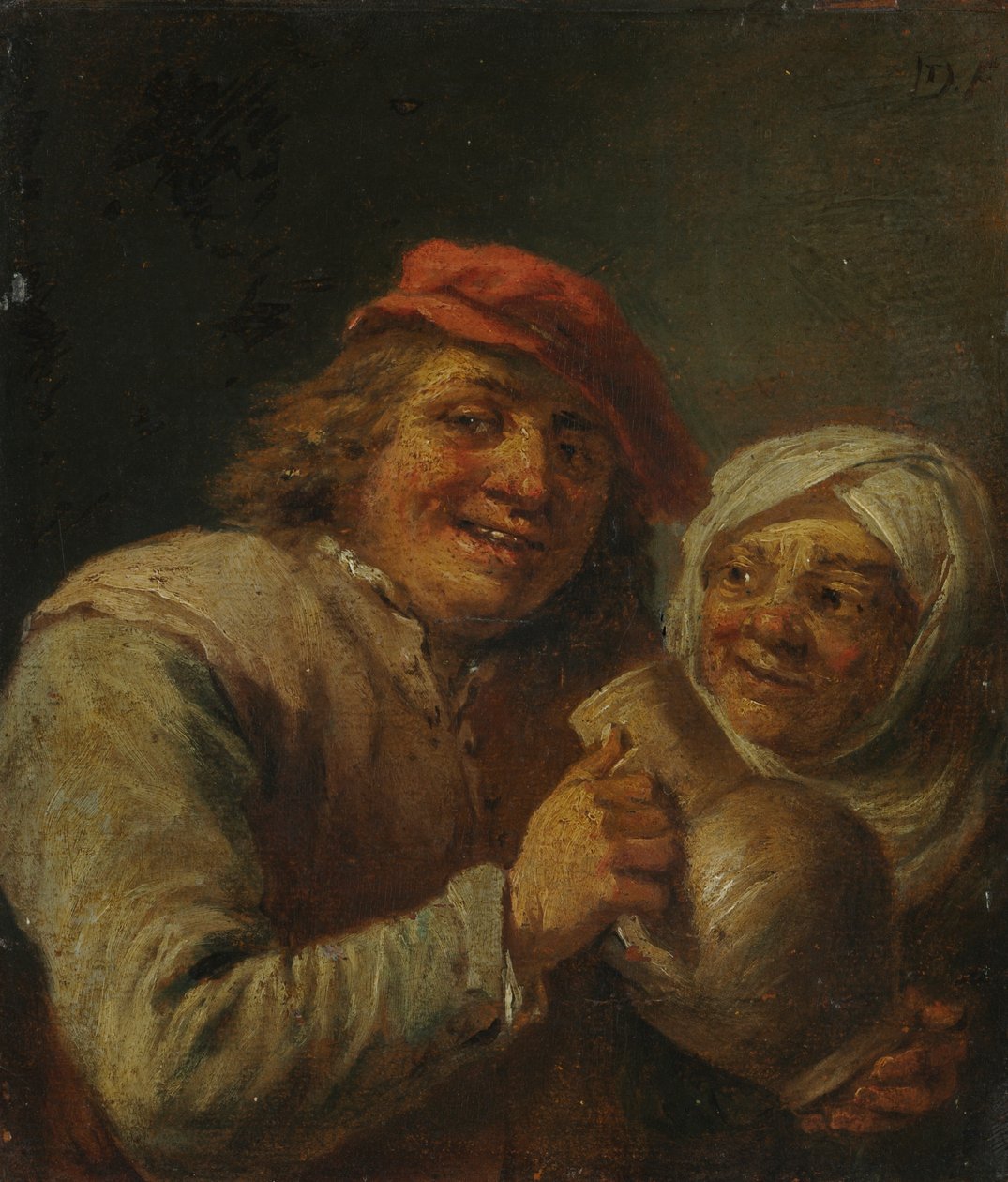 Gammel mand og kvinde af David Teniers the Younger