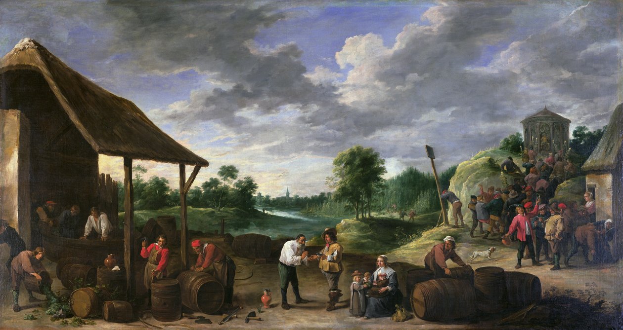 Vinhøsten af David Teniers the Younger