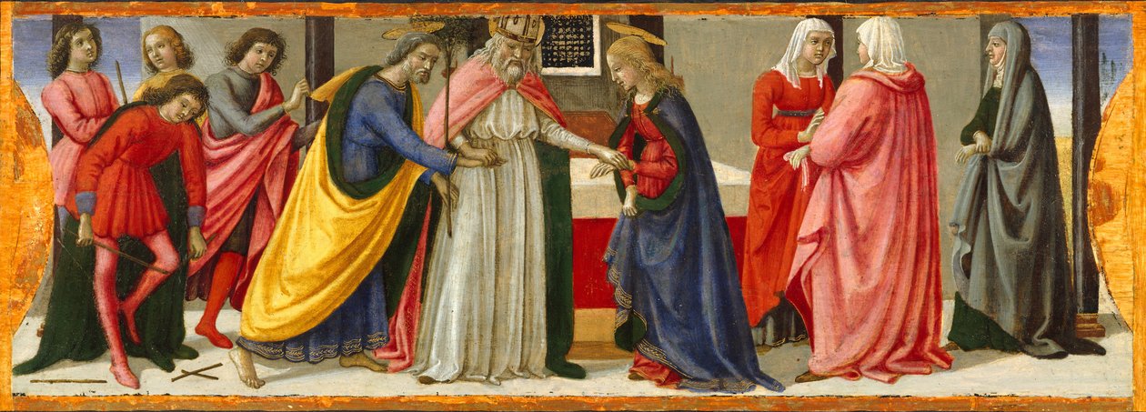 Jomfruens bryllup, ca. 1479. af Davide Ghirlandaio