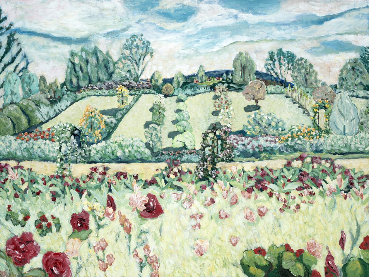 Giverny, 2017 (akryl på lærred) af Deborah Eve Alastra