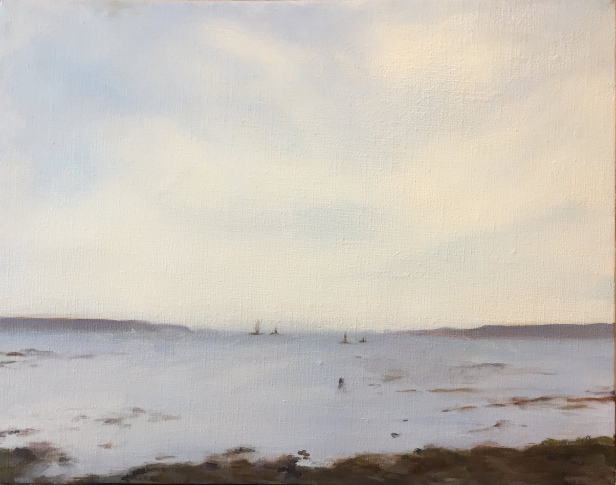 Calm, 2021 (olie på lærred) af Deborah Stevenson