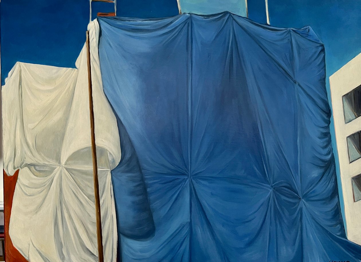 Draperet på femte, 2003 (maleri) af Deborah Stevenson