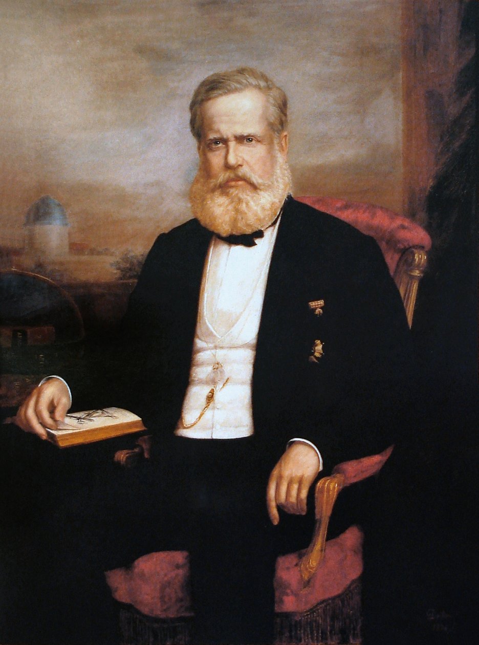 Portræt af Dom Pedro II af Delfim da Camara