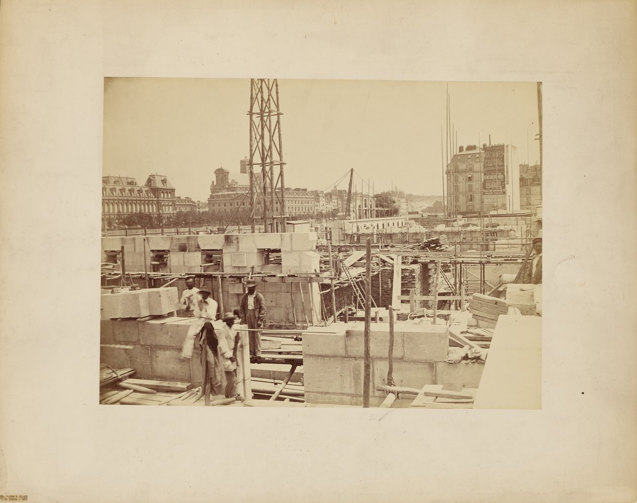 [Byggeplads i Paris] af Delmaet and Durandelle