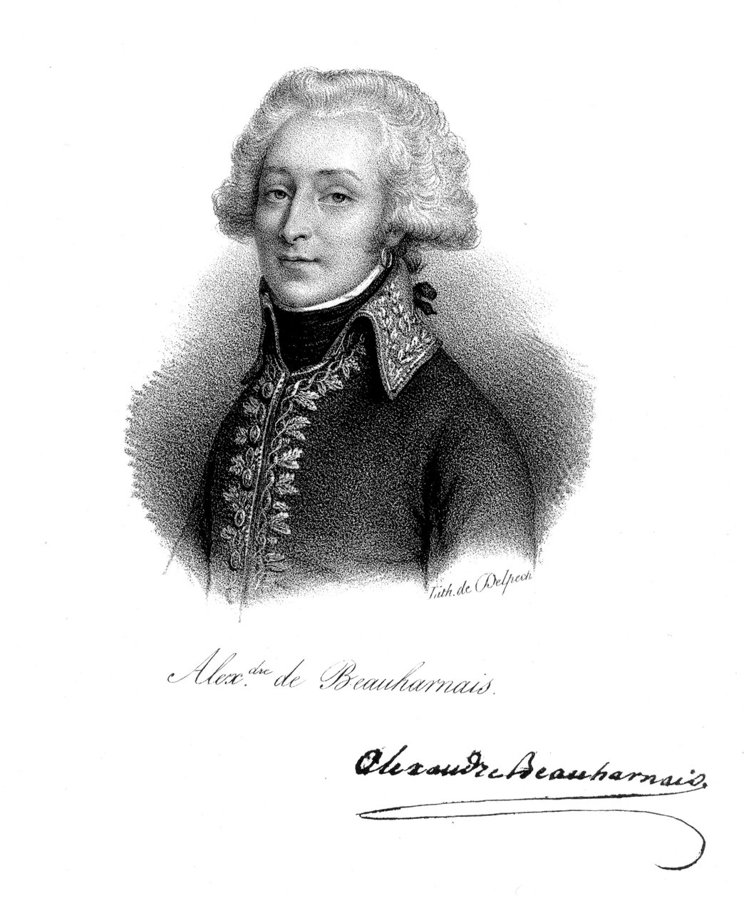 Alexandre, Viscount of Beauharnais 1760-1794, fransk soldat af Delpech
