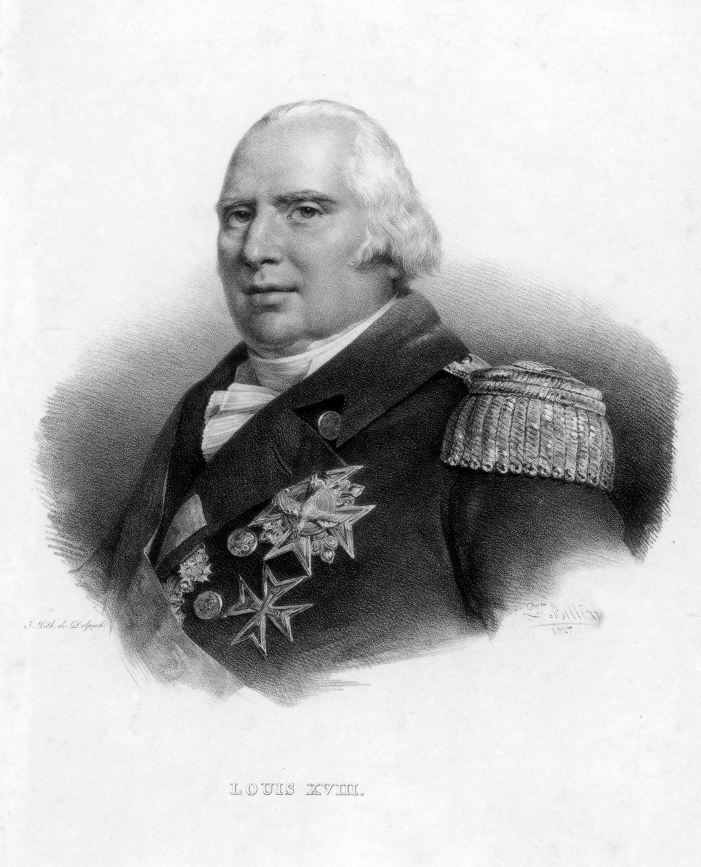 Ludvig XVIII, konge af Frankrig, 1827. af Delpech