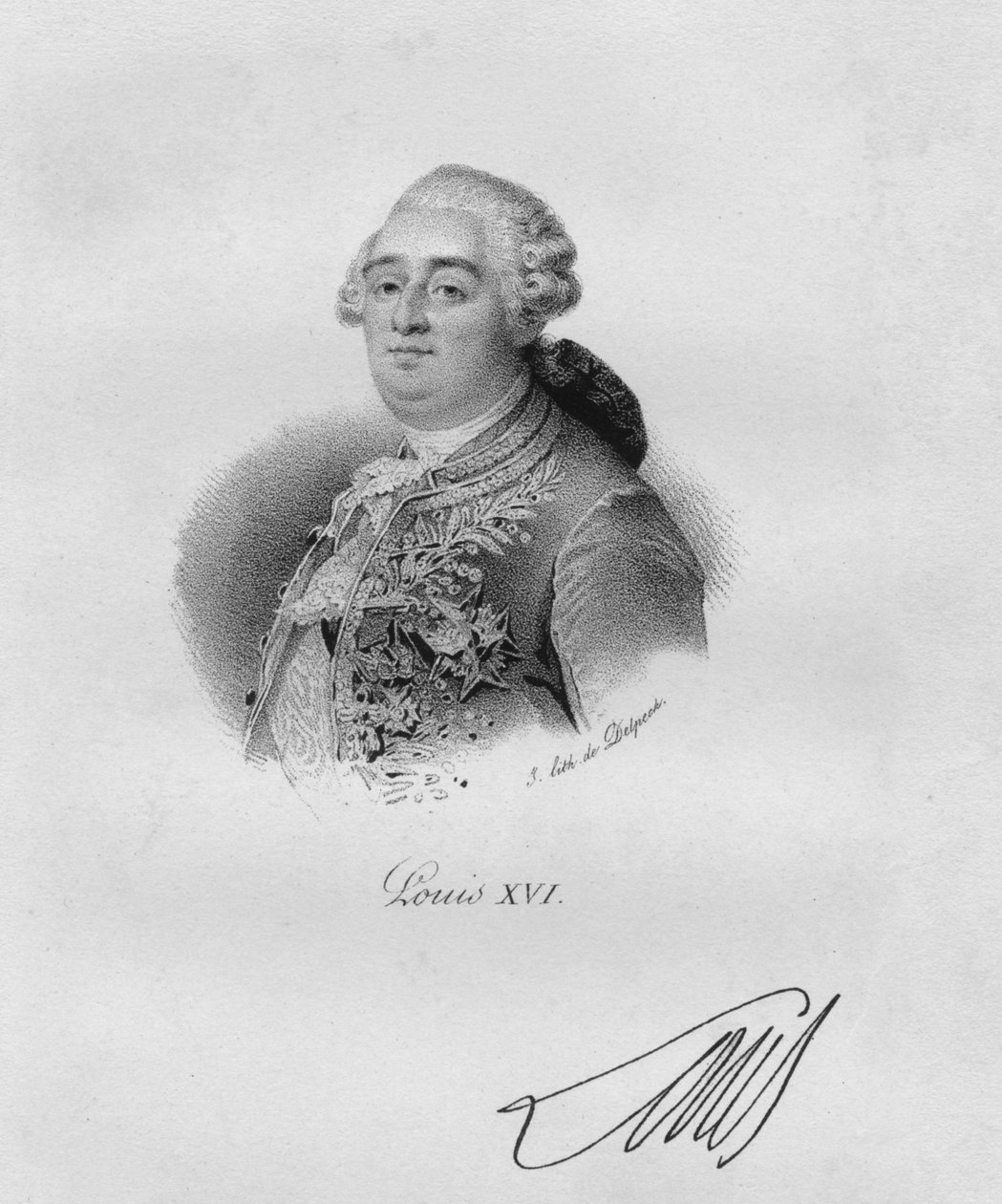 Ludvig XVI, c1820-1840. af Delpech