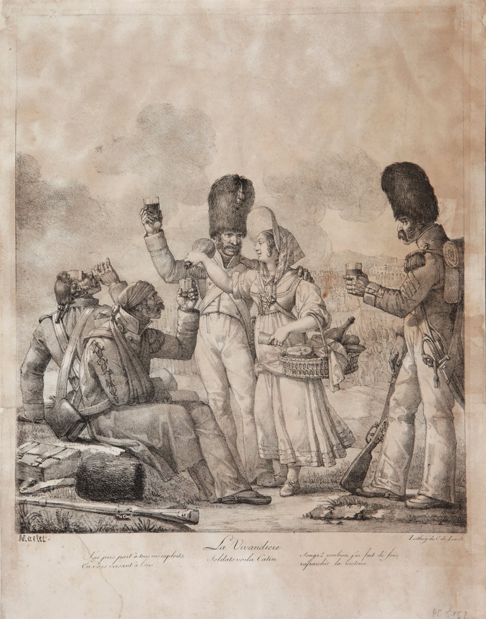 Vivandière af Denis Auguste Marie Raffet