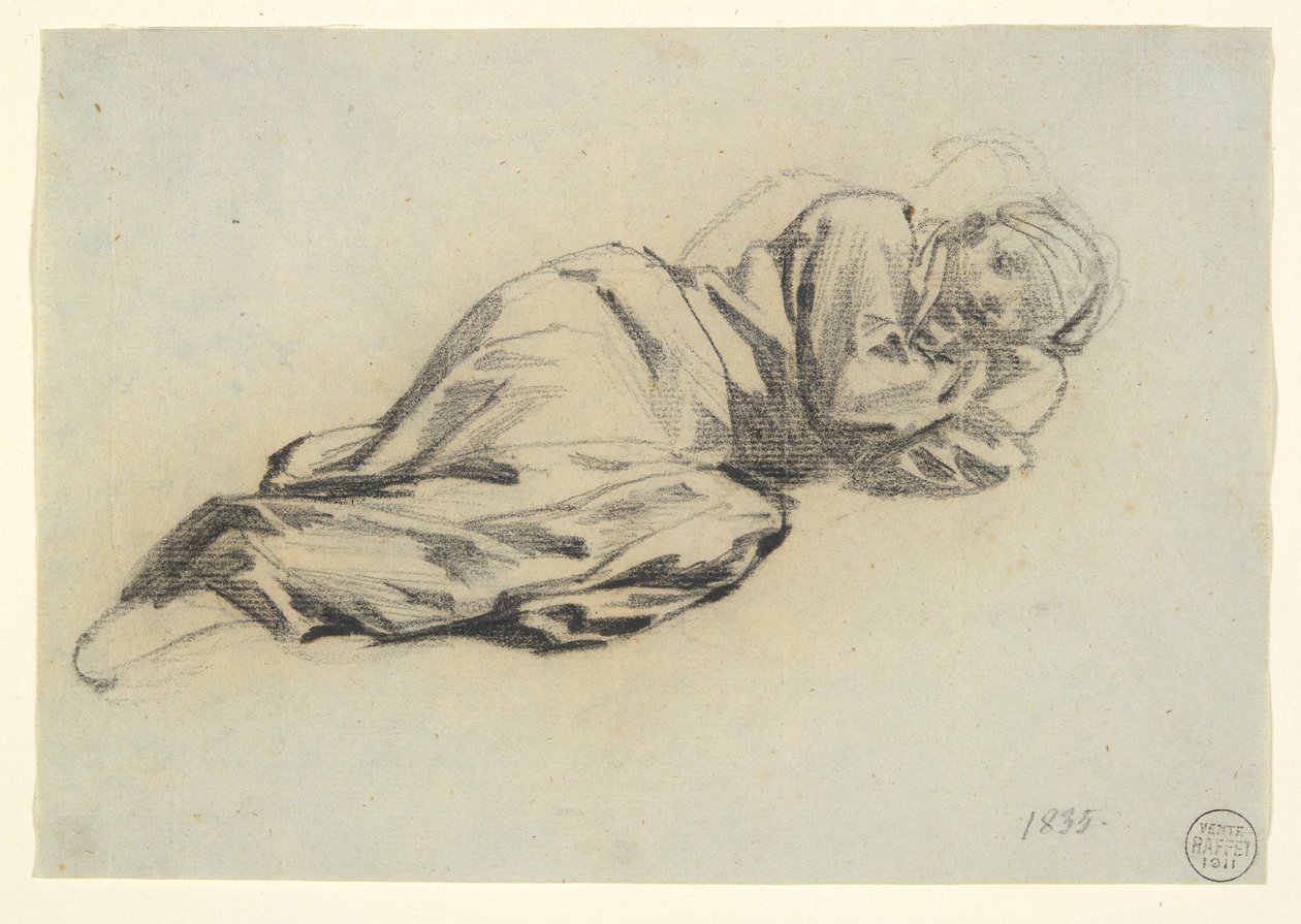 Liggende figur af Denis Auguste Marie Raffet
