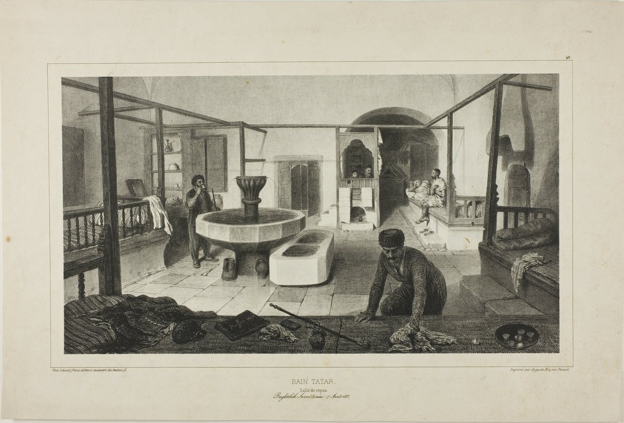 Tartarbad, hvilerum af Denis Auguste Marie Raffet
