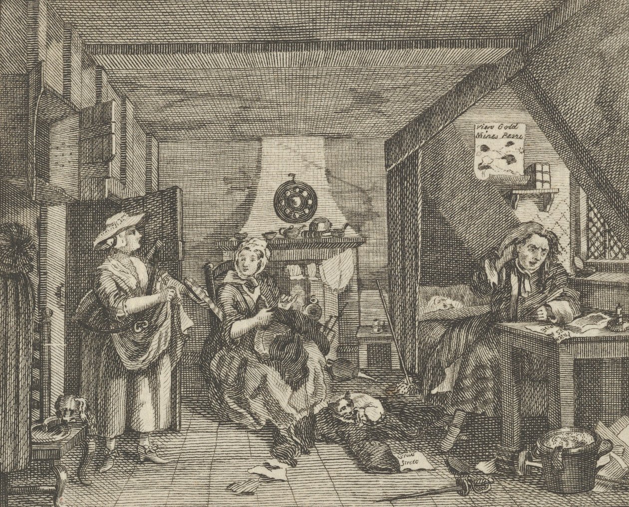 Den nødstedte digter, ca. 1800. af Dent
