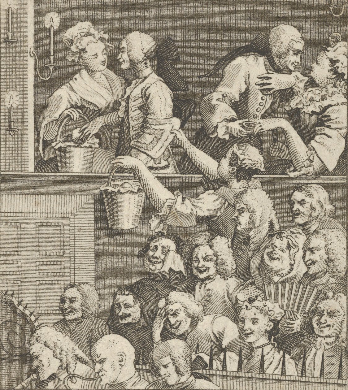 The Laughing Publikum, CA. 1800. af Dent