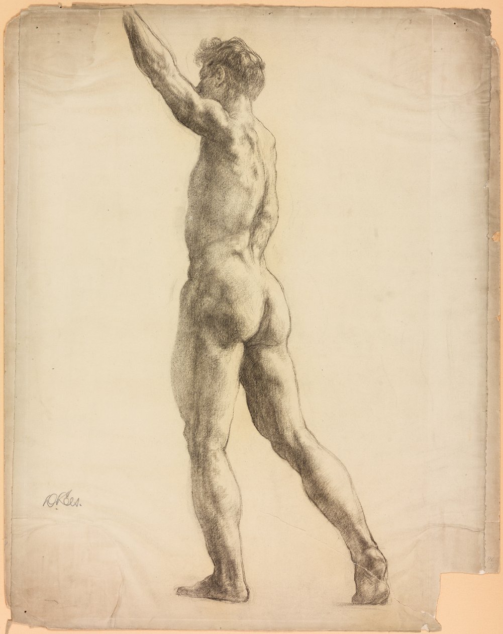 Et studie af en mandlig figur af Derwent Lees