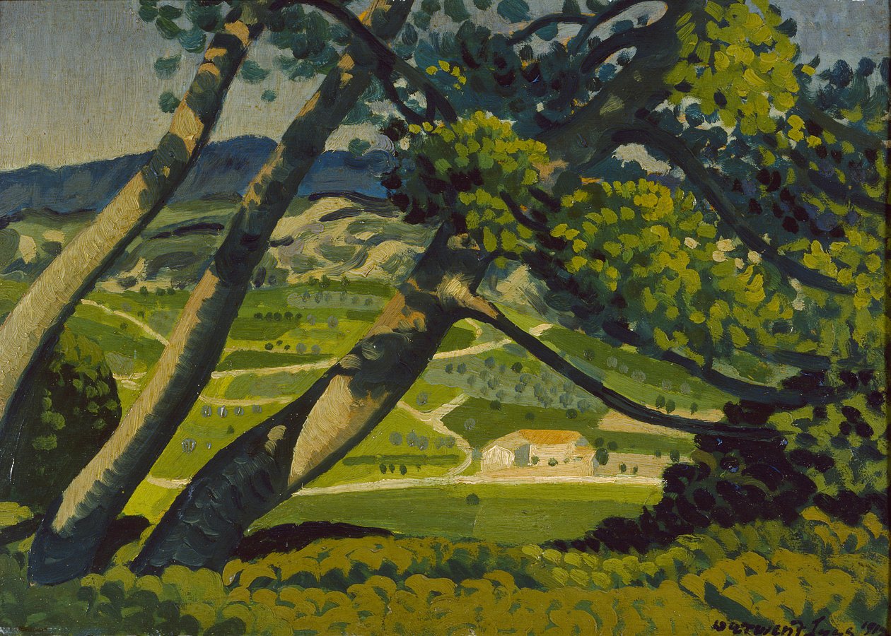 Træer, Provence, 1912 af Derwent Lees