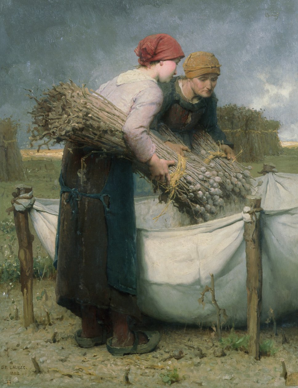 Kvinder i marken, 1882 af Desire Francois Laugee