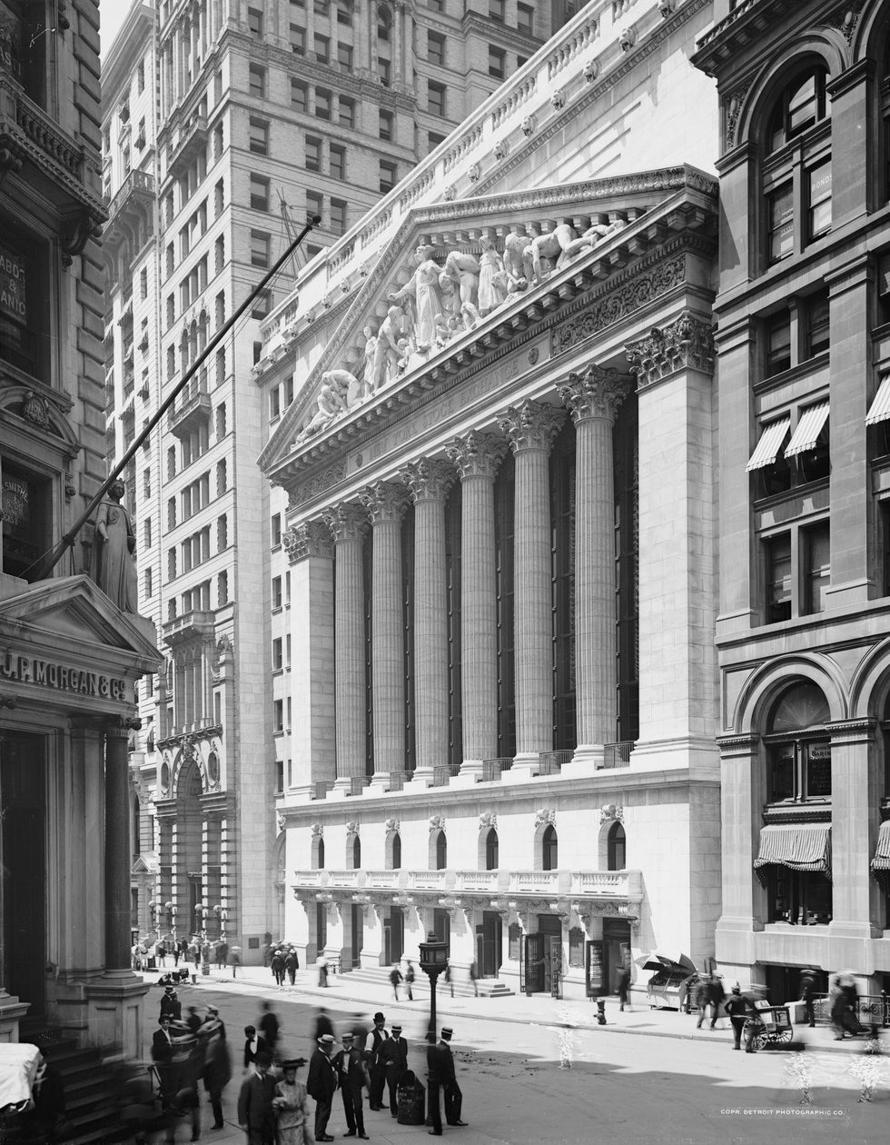 New York Stock Exchange, N.Y., ca. 1904 af Detroit Publishing Co.