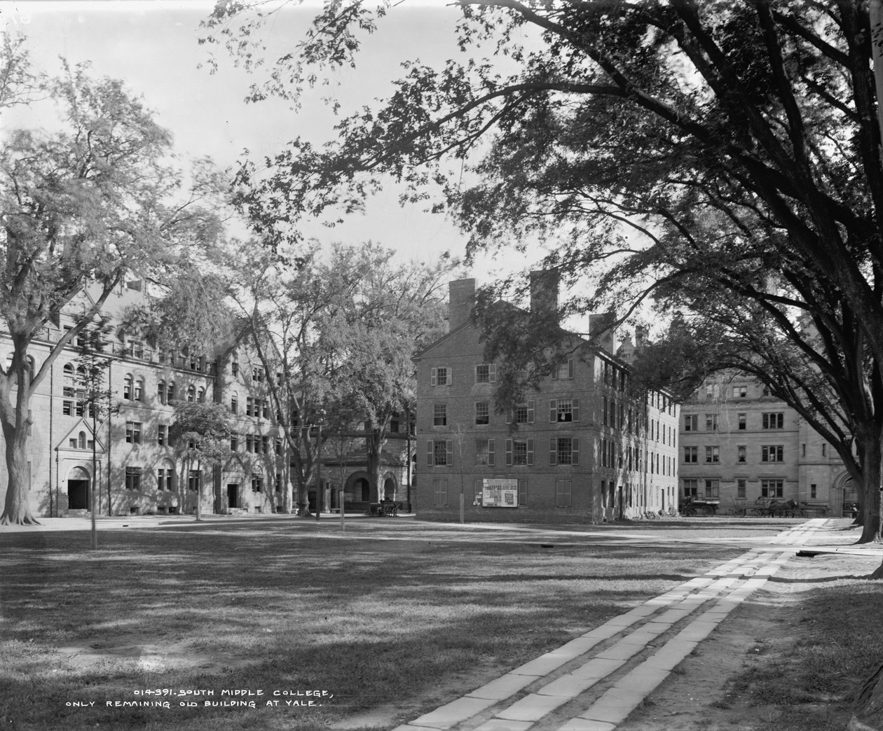 South Middle College, kun tilbageværende gammel bygning ved Yale, ca. 1900-06 af Detroit Publishing Co.