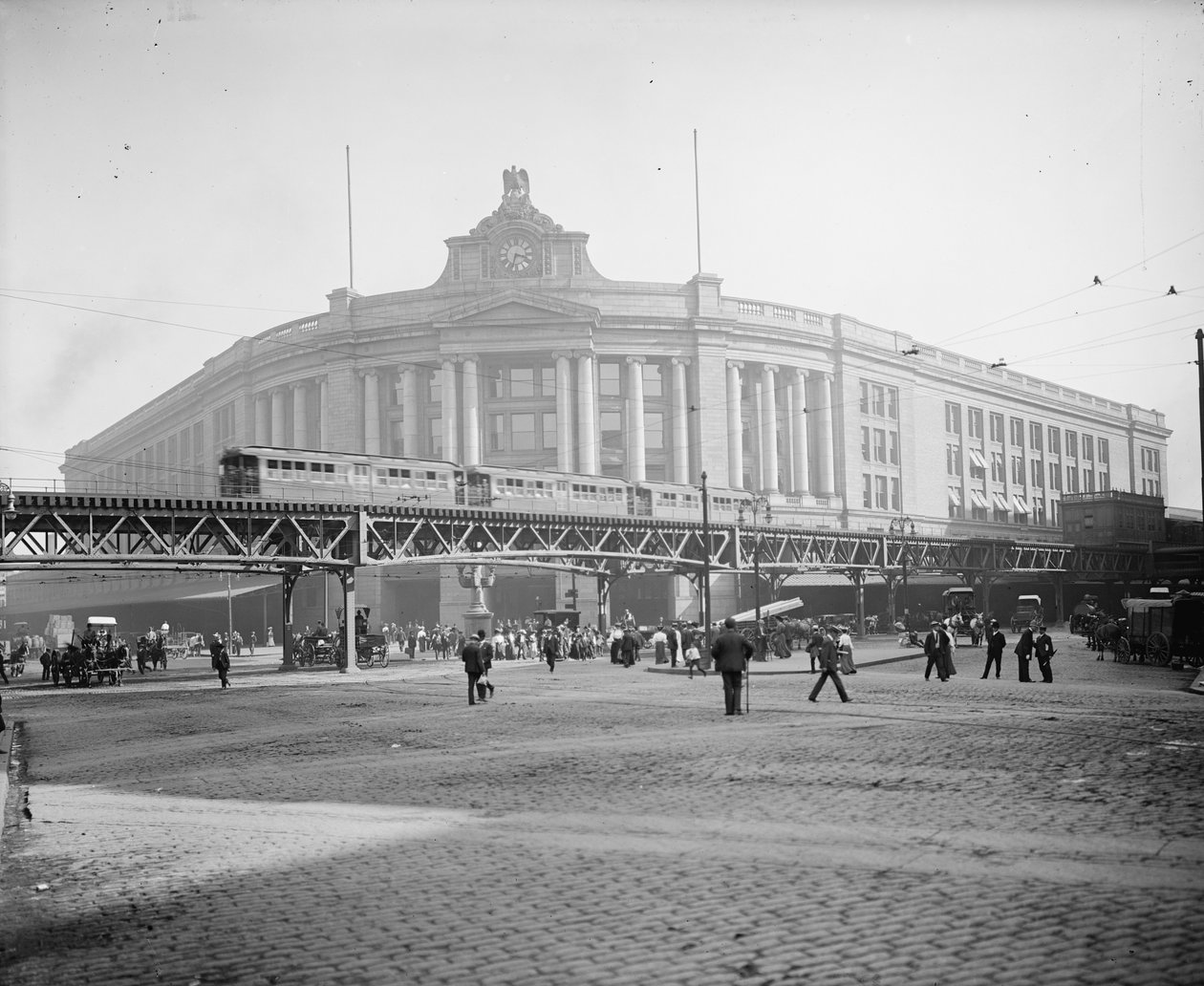 South Station, Boston, Massachusetts, ca. 1905 af Detroit Publishing Co.