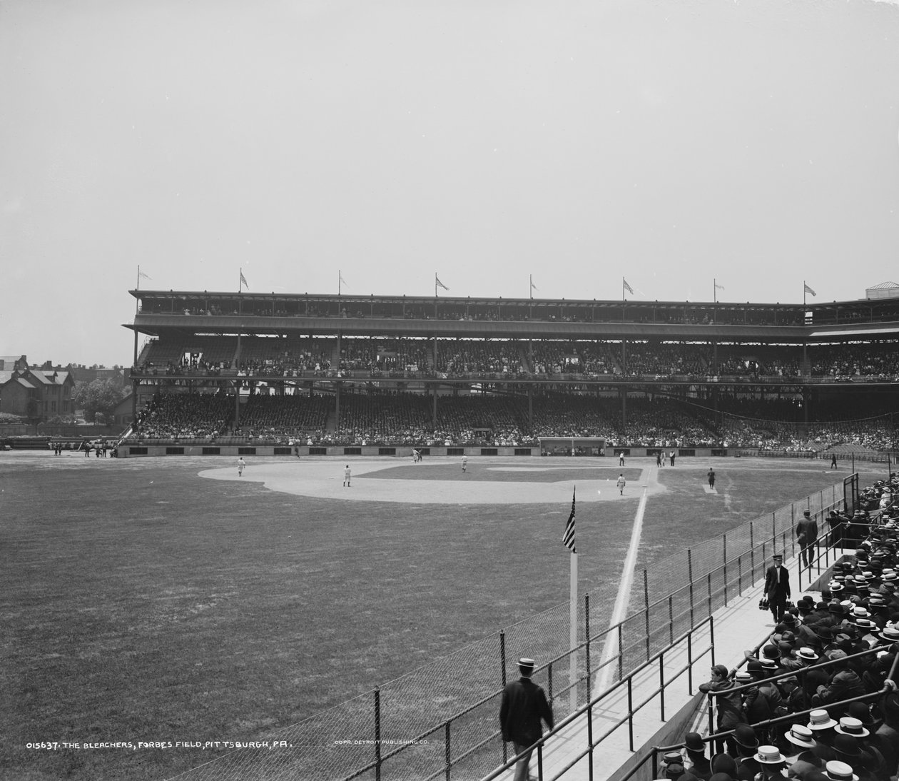 The Bleachers, Forbes Field, Pittsburgh, Pennsylvania, ca. 1900-15 af Detroit Publishing Co.