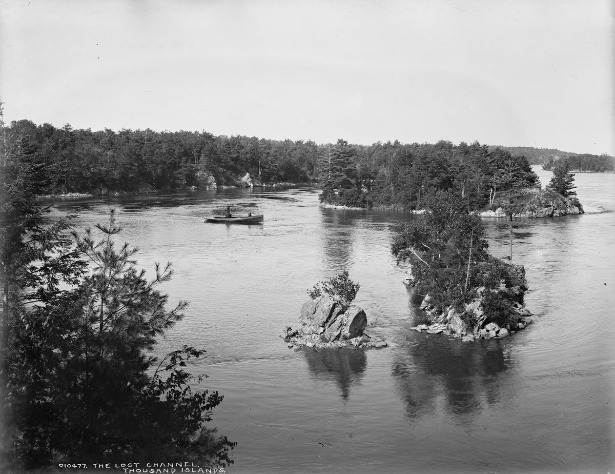 Den tabte kanal, Tusindøerne, ca. 1890-1901 af Detroit Publishing Co.