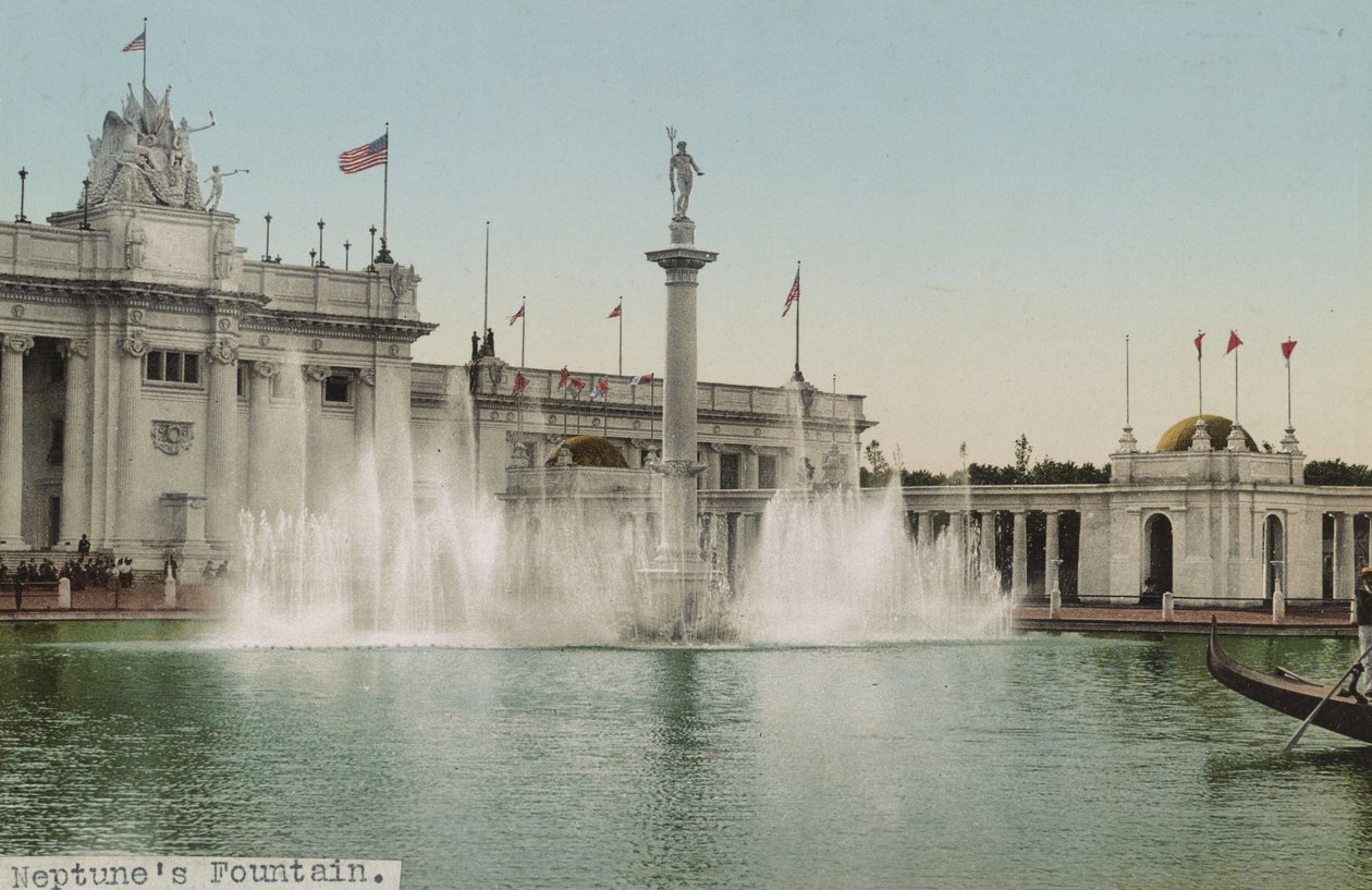 Neptuns springvand, Trans-Mississippi Exposition, 1898 af Detroit Photographic Co.