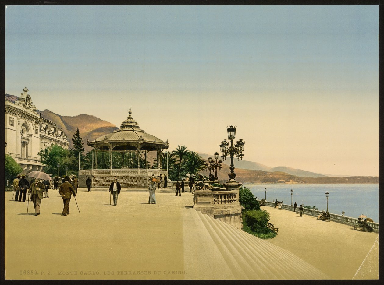 Casino Terrace, Monte Carlo, Riviera, Monaco af Detroit Publishing Co.