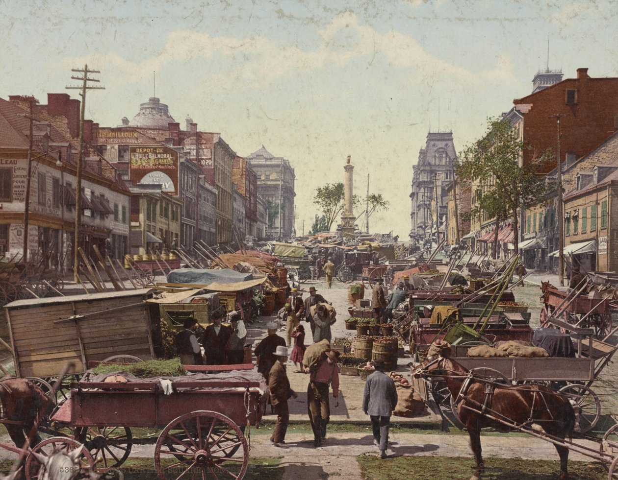 Jacques Cartier Square, Montreal, 1901 af Detroit Publishing Co.