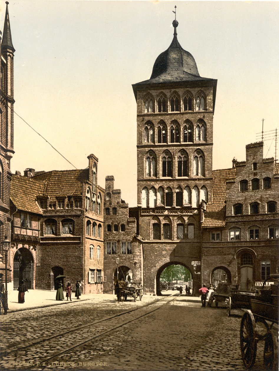 Tower Arch, Lubeck, Tyskland, ca. 1900 af Detroit Publishing Co.