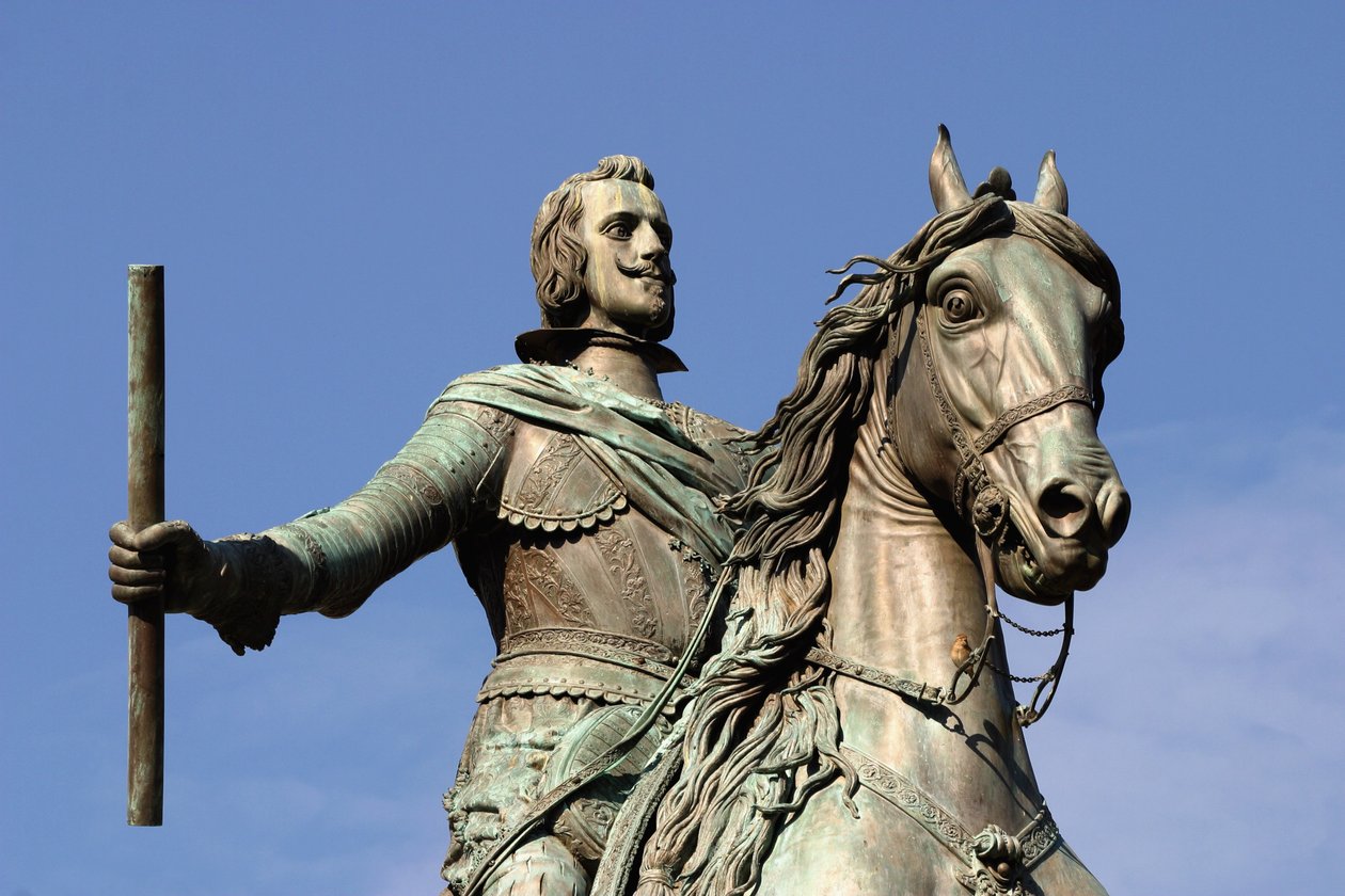 Rytterstatue af Filip IV (1605-65) Konge af Spanien, støbt i bronze af Tacca (bronze) (se også 195602, 53906 og 79531) af Diego Velázquez