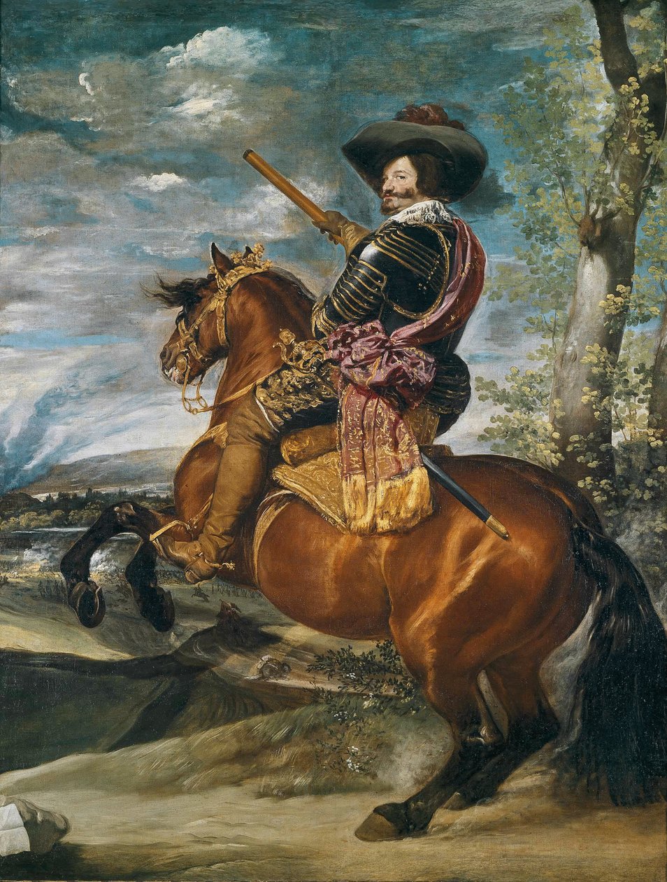 Ridesportræt af Don Gaspar de Guzman (1587-1645) greve-hertug af Olivares, 1634 af Diego Velázquez