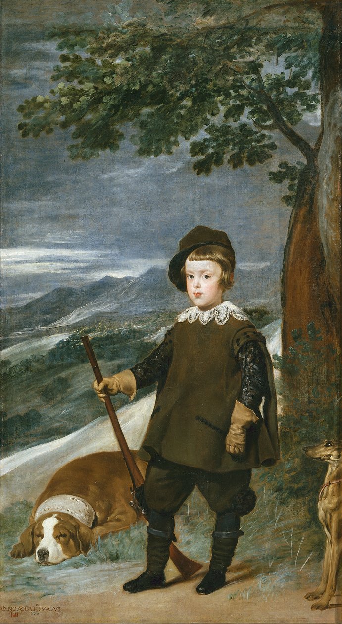 Portræt af prins Baltasar Carlos som jæger af Diego Velázquez