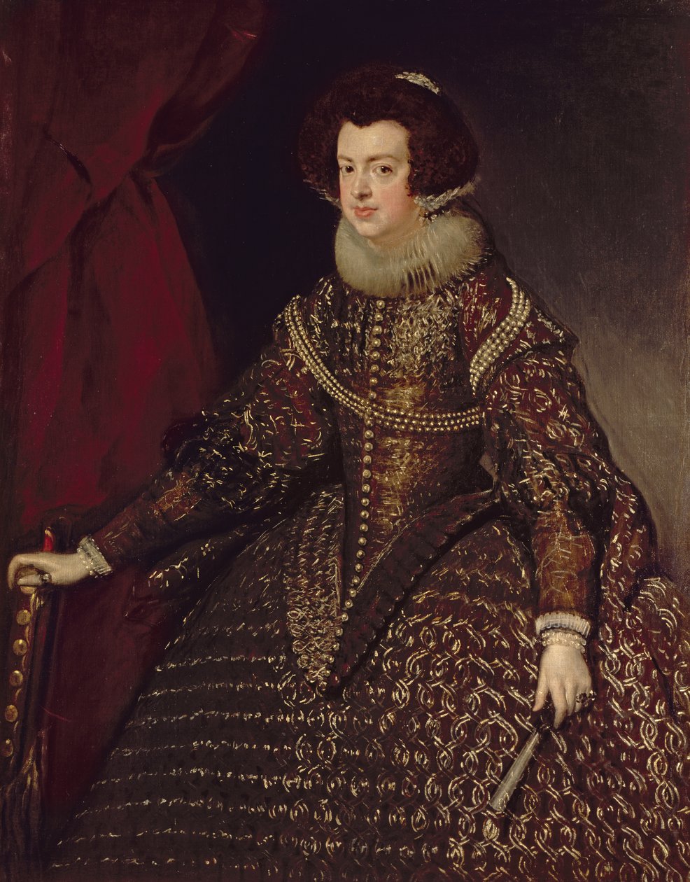 Dronning Isabella af Spanien (1602-44), hustru til Filip IV (1605-65), 1632 af Diego Velázquez