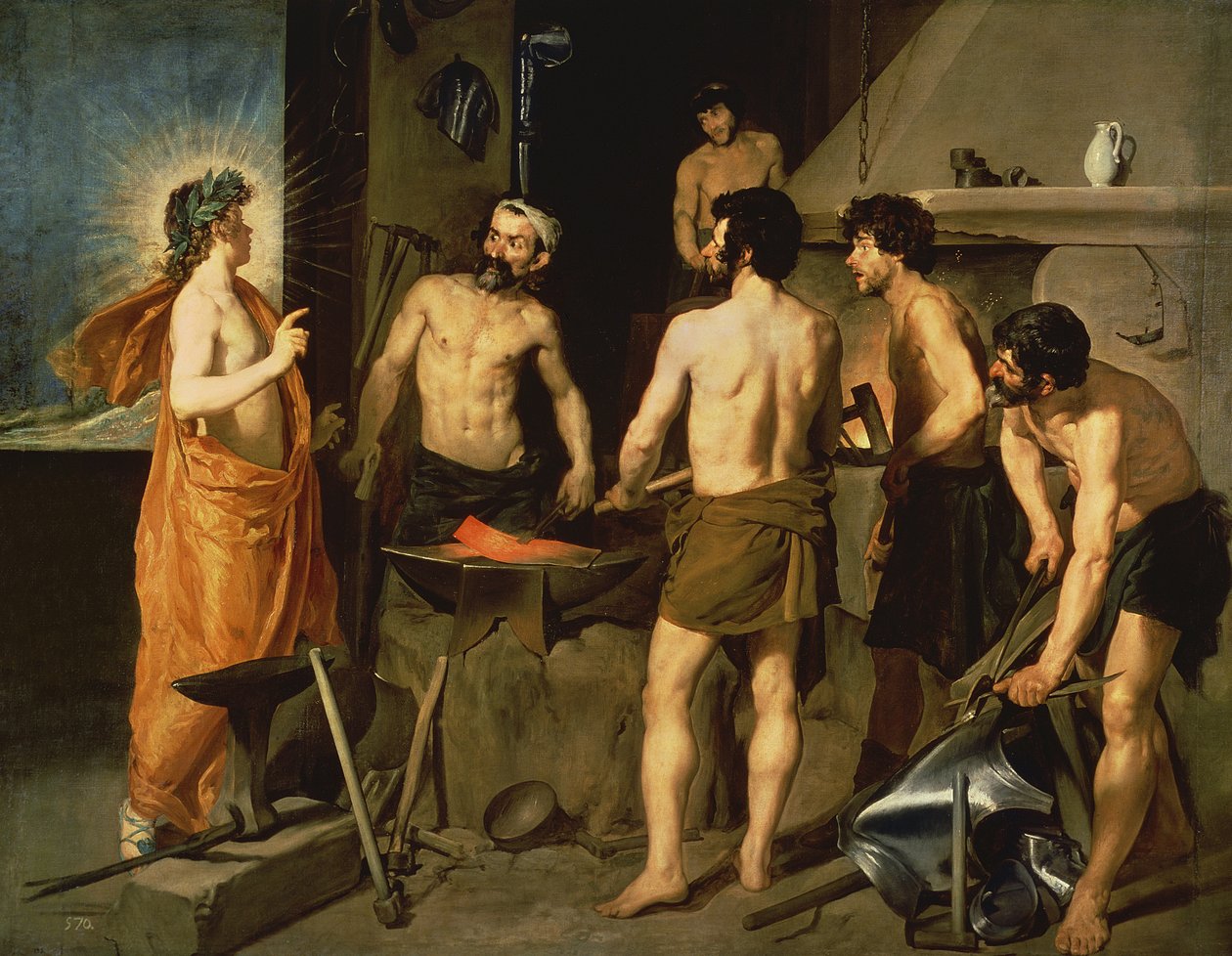 Vulcans smedje, 1630 af Diego Velázquez