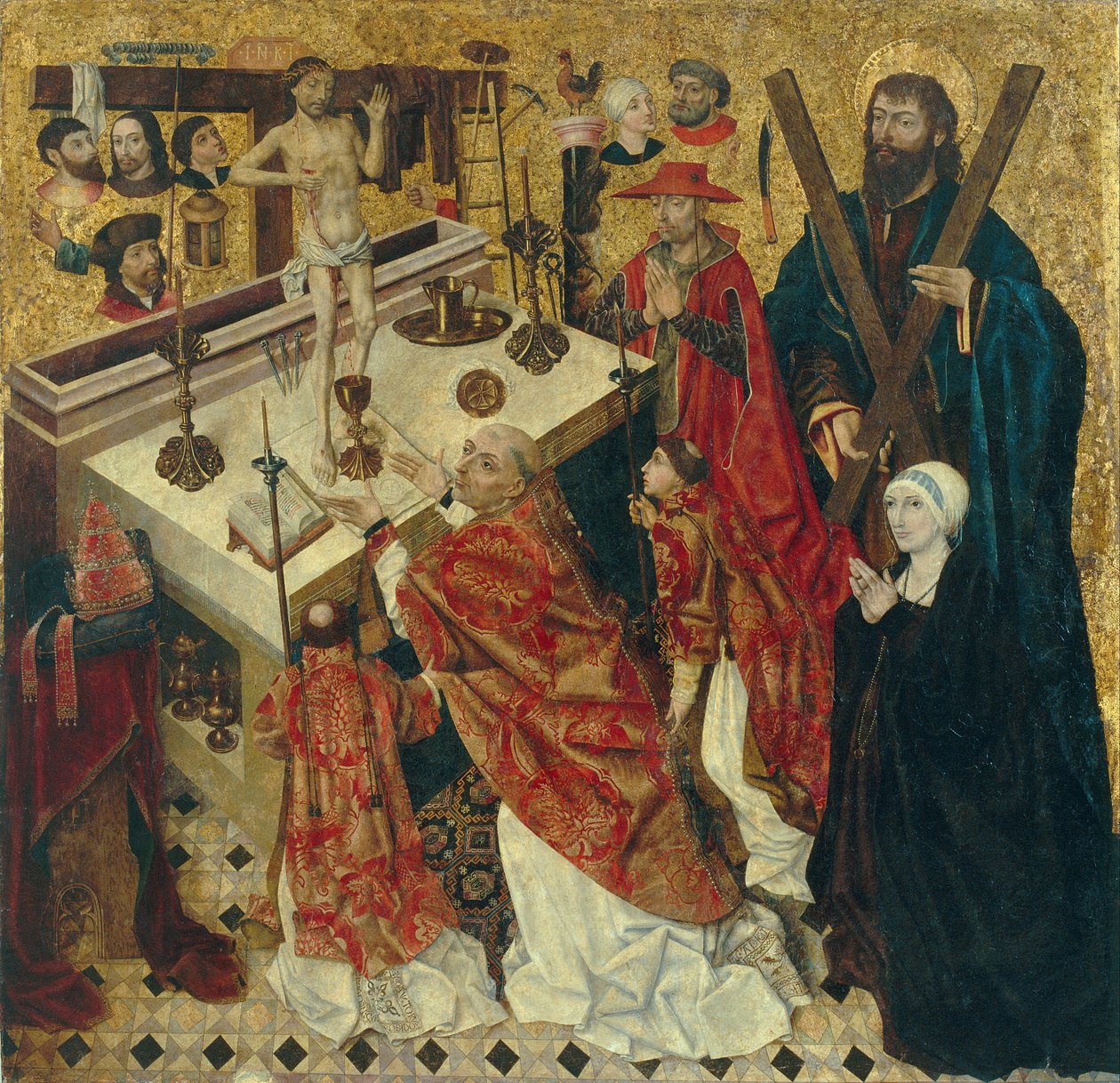 Den hellige Gregoriusmesse af Diego la de Cruz